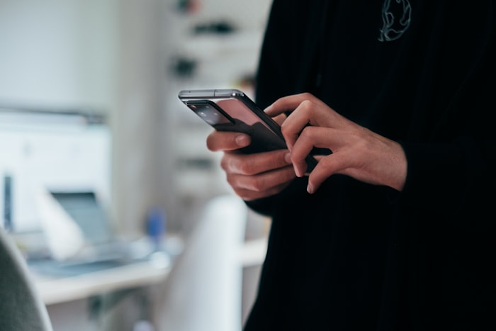 Filming product content on a phone