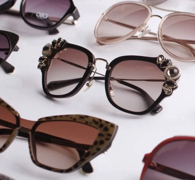 Selection of designer sunglasses